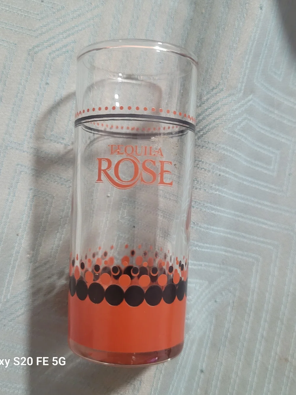 Tequila Rose Branded Red Accent Shot Glass